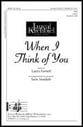 When I Think of You SSA choral sheet music cover